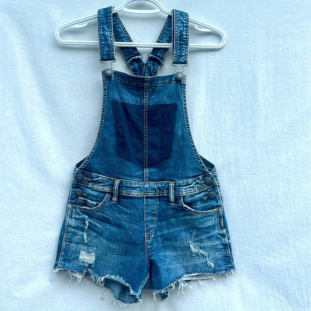 Silver Jeans Distressed Shortall Coveralls!